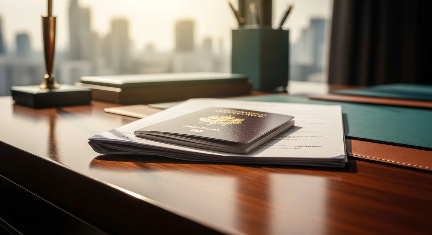 Legal documents on a desk